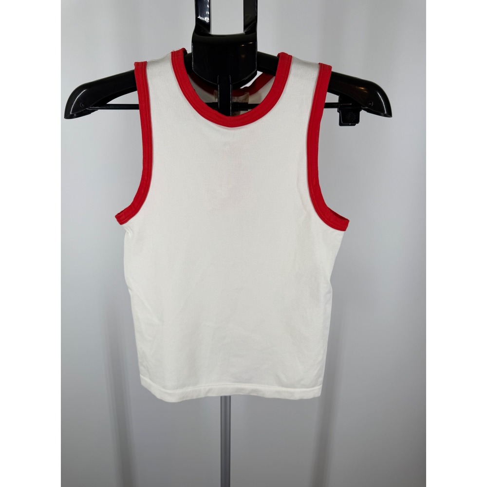 Happily Grey Womens Tank Top Ribbed Knit with Heart Scrunchie XL